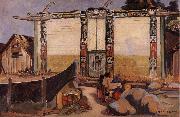 Emily Carr Kwakiutl House oil painting reproduction